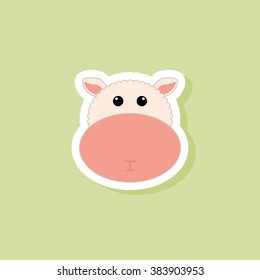 cute sheep face