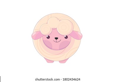 cute sheep fun lamb eid mubark adha