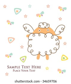cute sheep greeting