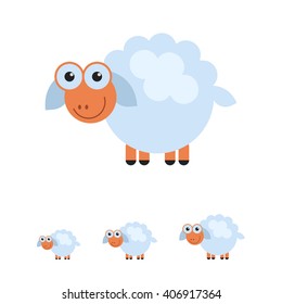 Cute sheep icon