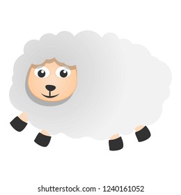 Cute sheep icon. Cartoon of cute sheep vector icon for web design isolated on white background