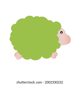 cute sheep illustration cartoon, eid adha concept