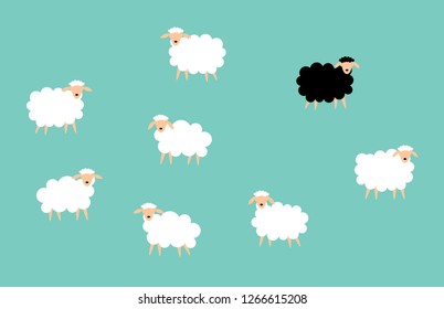 cute sheep lamb wallpaper vector. cute sheep pattern graphic.