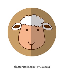 cute sheep manger character