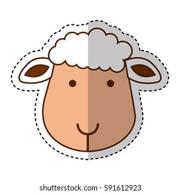 cute sheep manger character