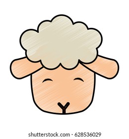 cute sheep manger character