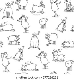 Cute sheep pattern