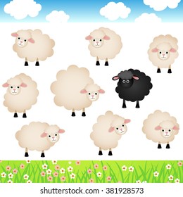 Cute Sheep Set
