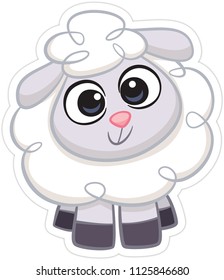 Cute Sheep Smiling