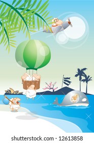 cute sheep travel around the world poster series no 1 of 4 puzzle