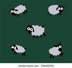 cute sheep vector