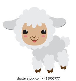 Cute sheep vector illustration