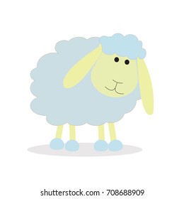 Cute sheep vector illustration