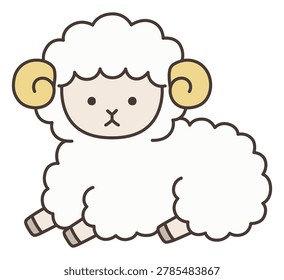 Cute sheep vector illustration