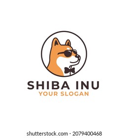 
Cute Shiba Inu Dog Logo