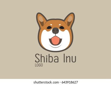 Cute Shiba Inu. Cute Shiba Dog in a portrait photo style.