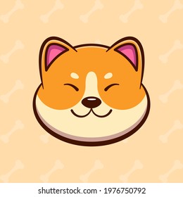 Cute Shiba Inu dog Vector illustration - Vector, good for dogecoin mascot logo 