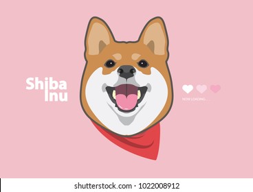 Cute Shiba Inu und sein Lächeln