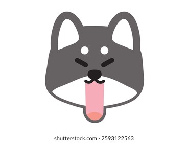 Cute Shiba Inu Illustration Complaining