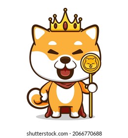 Cute shiba inu vector design