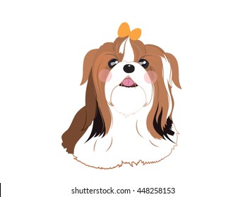 Cute ShihTzu Cartoon