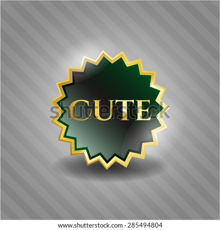 Cute shiny badge