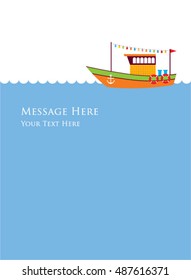 cute ship message card