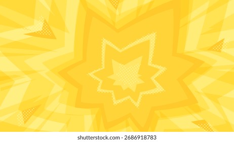 Cute shock effect background illustration_16:9