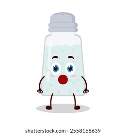 cute shocked expression of salt cartoon character
