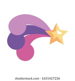 diseño gráfico vectorial de la estrella de tiro tipográfico