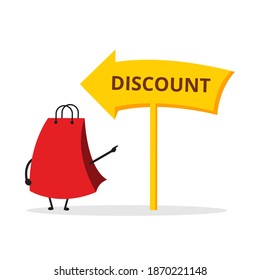 Cute shopping bag. Illustration vector graphic cartoon character  icon design. Perfect for Ecommerce, Symbol of promotion sale, store web element. Illustration E-commerce Shopping Symbols.