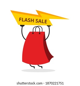 Cute shopping bag. Illustration vector graphic cartoon character  icon design. Perfect for Ecommerce, Symbol of promotion sale, store web element. Illustration E-commerce Shopping Symbols.