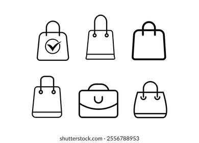 Cute Shopping Bags Icon for Family-Friendly Campaigns, shopping, bags, icon, market, retail, purchase, service, packaging, ecommerce, consumer, trade, shopping cart, delivery, carry, buy, fashion