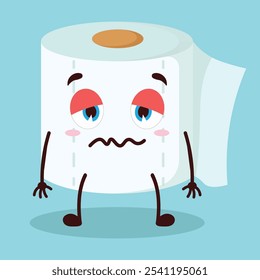 Cute silent expression of cookies cartoon character
