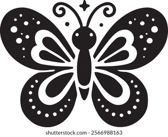 cute a silhouette Butterfly victor art 