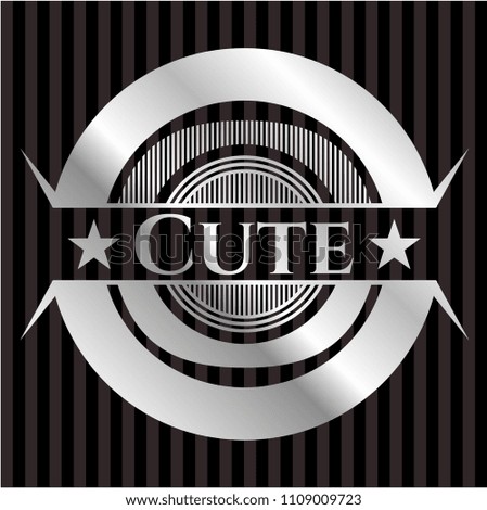 Cute silvery emblem