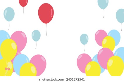Material de ilustración de globo simple lindo