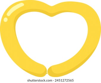 Cute simple balloon illustration material