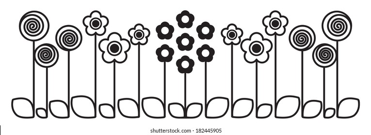 Cute simple black and white