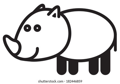 Cute simple black and white