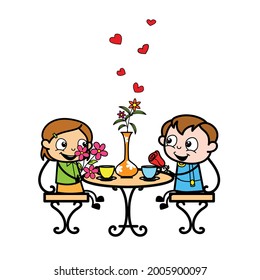 Cute Simple Blonde Girl and friend in love date