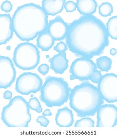 cute simple blue background with bubbles dry cleaning detergents abstract watercolor pencil vector
