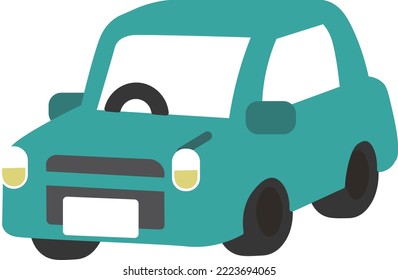 ilustración de coche bonita y simple
