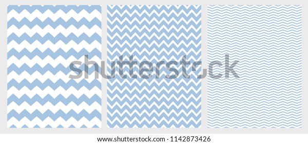 かわいいシンプルな山形のベクター画像パターン 3様々な大きさの山形 白い背景に青の小さなザグ 青 と白の単純な幾何学的なシームレスなパターン のベクター画像素材 ロイヤリティフリー
