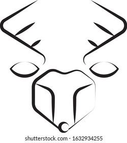 a cute, simple and coo deer icon