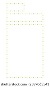 Cute and simple decorative border illustration