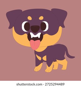 Niedliches und einfaches Hunde-Logo