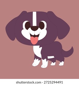 Logotipo de cão bonito e simples