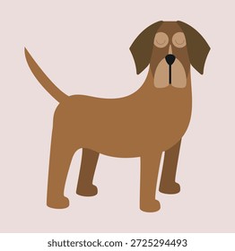 Cute and simple dog logo