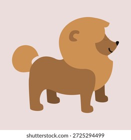 Logotipo de cão bonito e simples